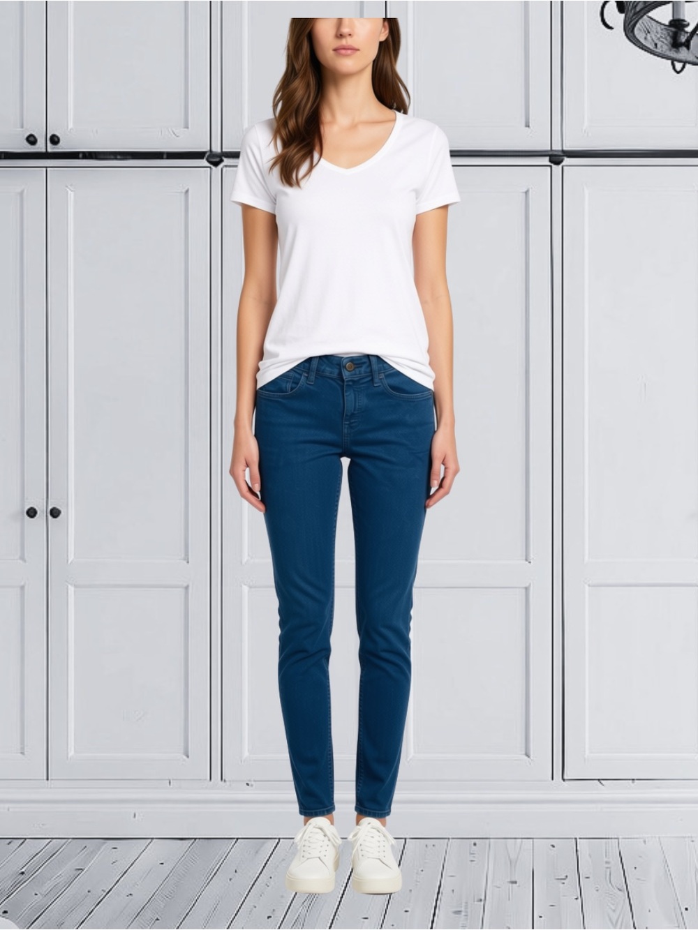 Anthropologie Pilcro and the Letterpress Stet Skinny Jeans Teal Blue Size 27
